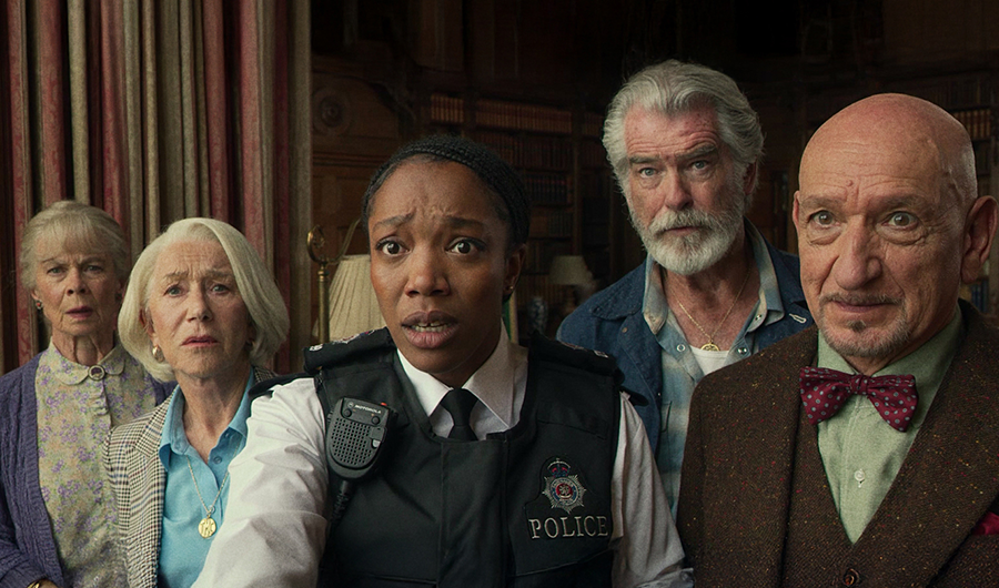 Celia Imrie, Helen Mirren, Naomi Ackie, Pierce Brosnan y Ben Kingsley protagonizan ‘El club del crimen de los jueves’.