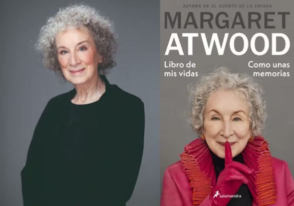 Margaret Atwood y la portada de su 'Libro de mis vidas. Como unas memorias.