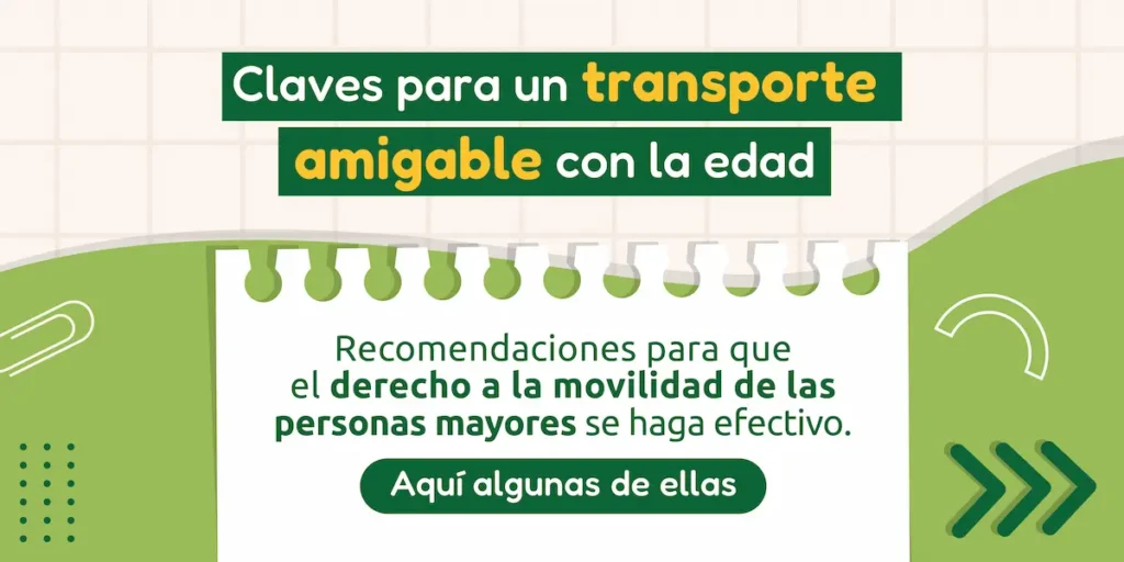 Guía de claves para un transporte amigable con la edad