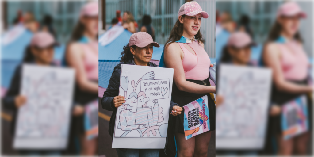 Mujeres trans marchan en Yo Marcho Trans 2025