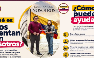 Cuentan con Nosotros, la iniciativa que busca apoyo para las personas mayores tras el terremoto